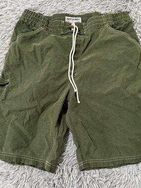 Abercrombie & Fitch Mens XL Green Cargo Board Shorts Y2K Baggy